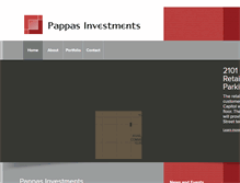Tablet Screenshot of pappasinvestments.com